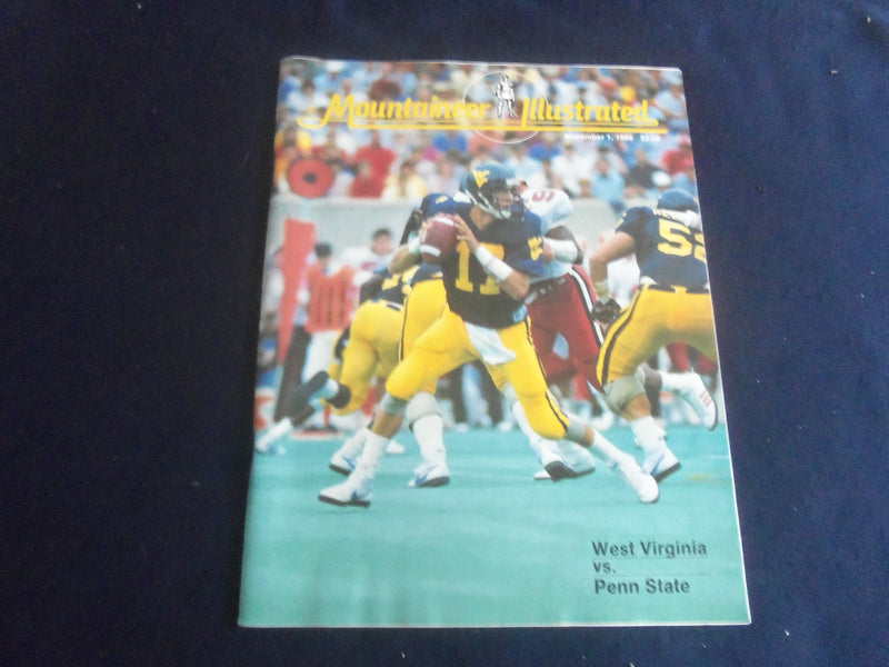 1986 NOV 1 FOOTBALL PROGRAM - WEST VIRGINIA UNIV VS PENN STATE UNIV - SP 4686U