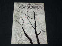 1971 APRIL 3 NEW YORKER MAGAZINE FRONT COVER ONLY - GREAT ART FOR FRAMING