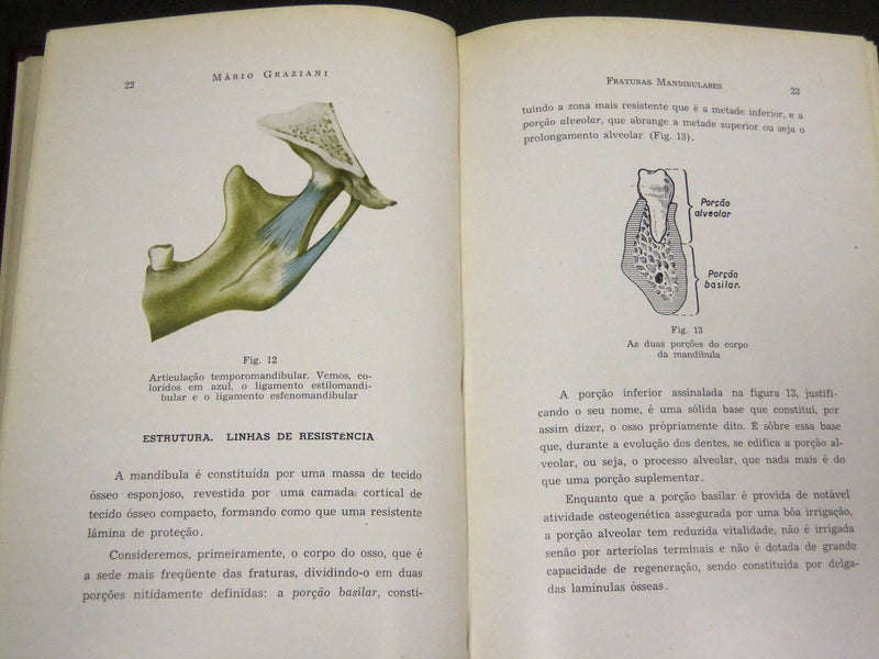 1944 FRATURAS MANDIBULARES AUTHOR INSCRIBED BY DR. MARIO GRAZIANI - KD 2619