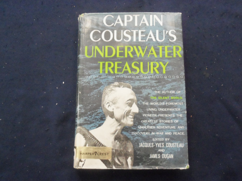 1959 CAPTAIN COUSTEAU'S UNDERWATER TREASURY HARDCOVER BOOK - KD 8289