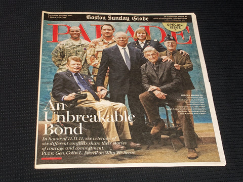 2011 NOVEMBER 6 BOSTON SUNDAY GLOBE PARADE MAGAZINE - COLIN POWELL - E 4871