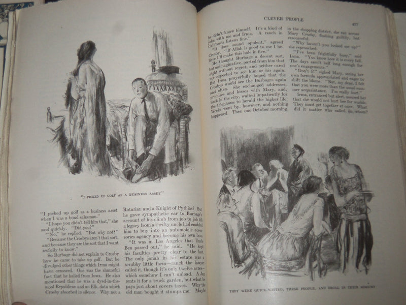 1923-24 HARPER'S MONTHLY MAGAZINE LOT 6 ISSUES-NICE ILLUSTRATIONS & ADS-WR 1437
