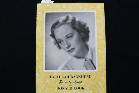 1940'S PRIVATE LIVES PROGRAM - TALLULAH BANKHEAD - DONALD COOK - K 2291