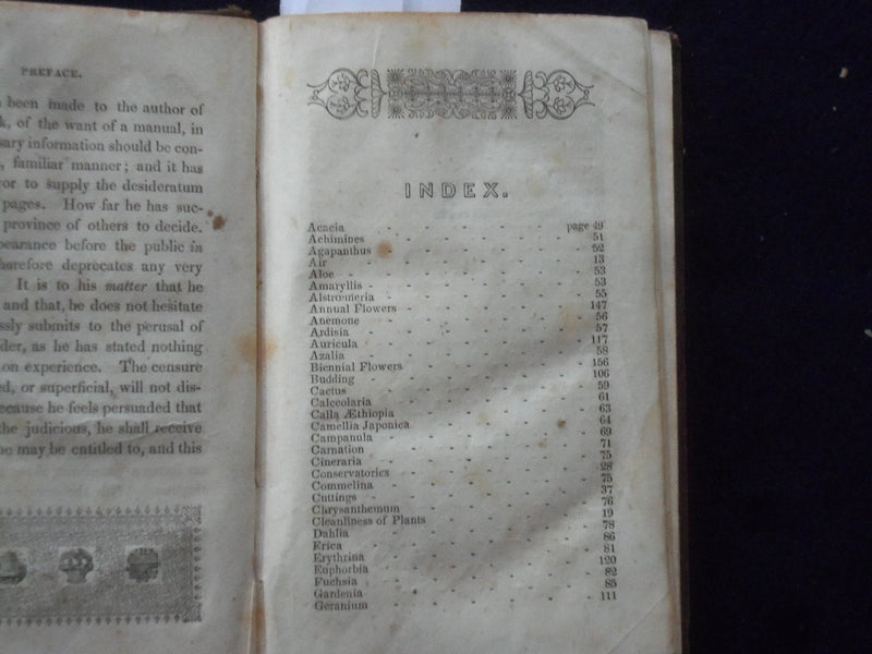 1845 THE AMERICAN FLORIST HARDCOVER BOOK BY JAMES NORMAN ELEY - KD 8746