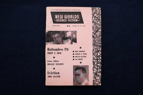 1963 MARCH NEW WORLDS SOFTCOVER DIGEST MAGAZINE - VOLUME 43, NUMBER 128 - K 453