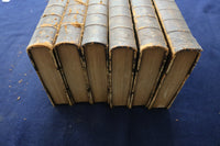 1891 BOSWELL'S LIFE OF JOHNSON HARDCOVER BOOKS - LOT OF 6 VOLUMES - KD 9449