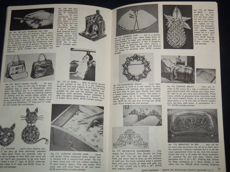 1960'S EDITH CHAPMAN CHARM FOR SALE CATALOG - BLAUVELT, NEW YORK - J 9125