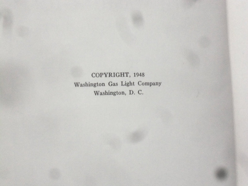 1948 GROWING WITH WASHINGTON SOFTCOVER BOOK - WASHINGTON GAS LIGHT CO. - J 9861