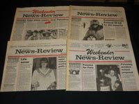 1994-1996 PETOSKEY NEWS REVIEW NEWSPAPERS LOT OF 12 - MICHIGAN - NP 4250A