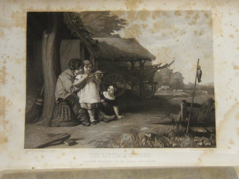 1856 JAN-DEC LADIES' REPOSITORY BOUND VOLUME NO. 16 - GREAT ENGRAVINGS - KD 4340