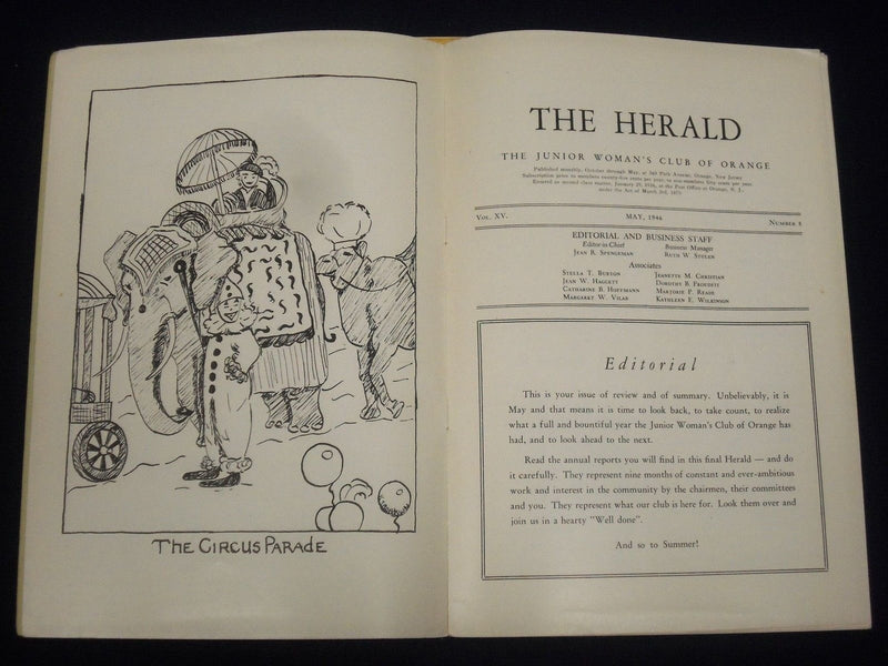 1945-1947 THE HERALD WOMAN'S CLUB OF ORANGE NEW JERSEY LOT OF 7 ISSUES - O 2694