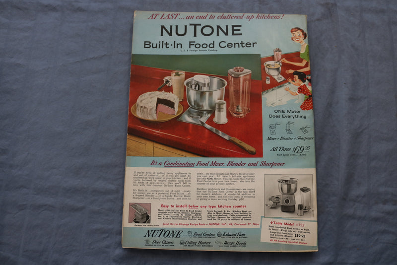 1956 NOVEMBER HOUSE BEAUTIFUL MAGAZINE - HOW AMERICANS LIVE COVER - E 9666