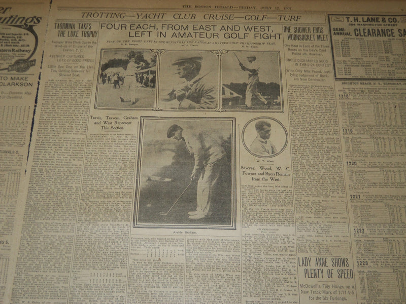 1907 JULY 12 THE BOSTON HERALD - ESSEX CLUB OUTING YESTERDAY - BH 252