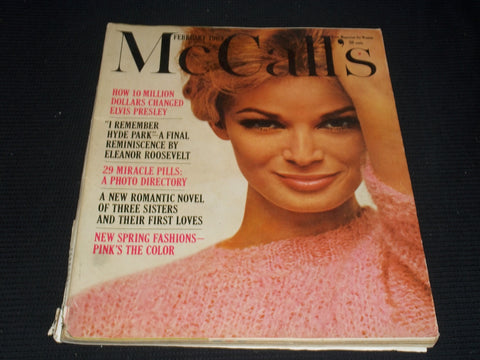 1963 FEBRUARY MCCALL'S MAGAZINE - NICE COLOR COVERS & ADS - E 1219