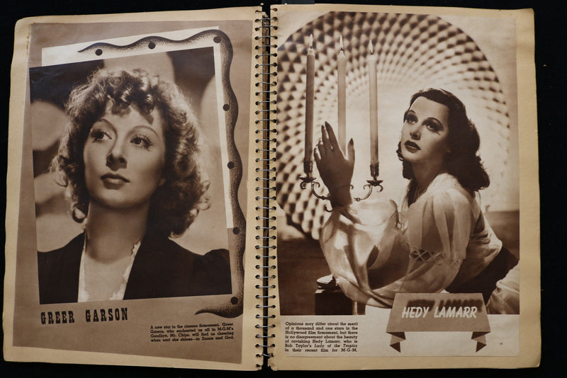 1930'S MOVIE STARS SCRAPBOOK - ANN SHERIDAN - SONJA HENIE - E 24957