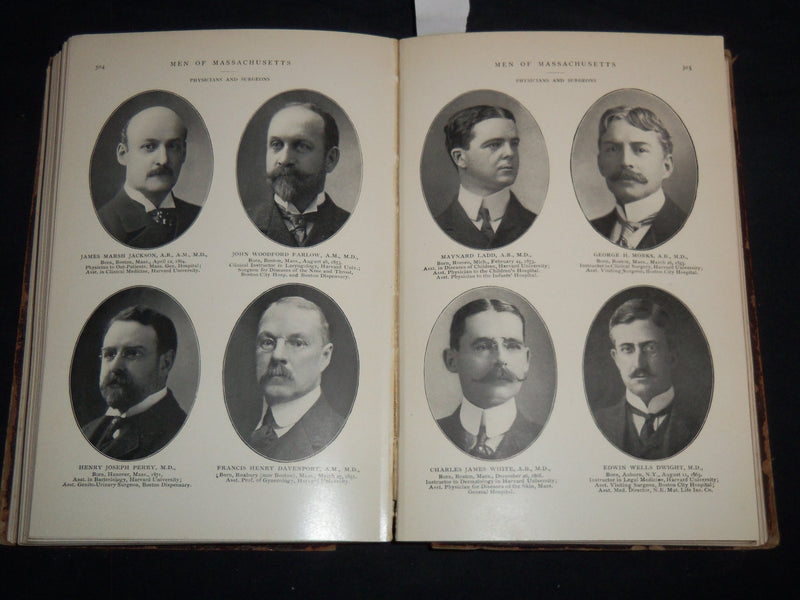 1903 MEN OF MASSACHUSETTS VOLUME - COLLECTION OF PORTRAITS - KD 4502B