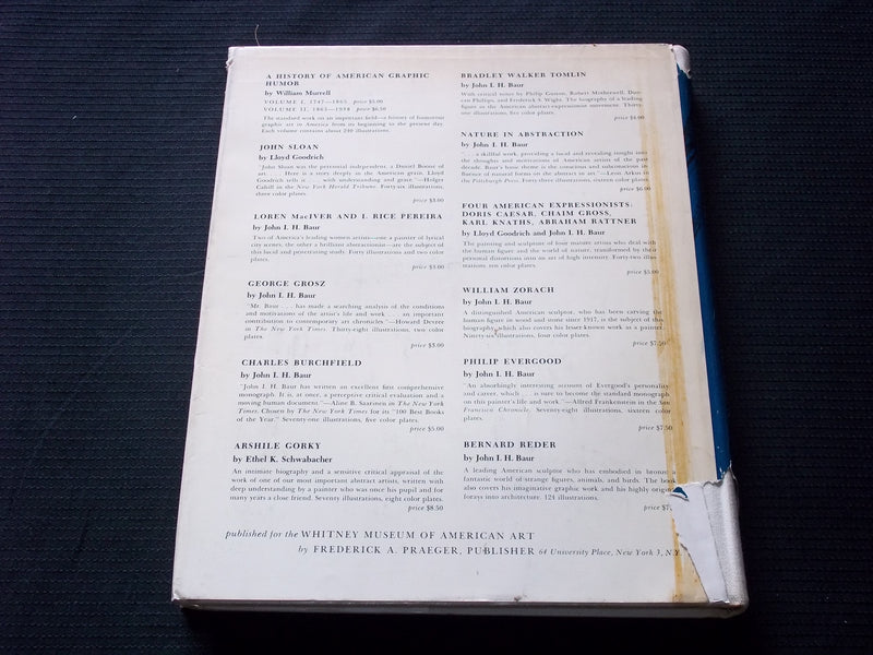 1961 AMERICAN ART OF OUR CENTURY HARDCOVER BOOK BY LLOYD GOODRICH - R 733N