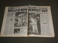 1998 MAY 18 NEW YORK DAILY NEWS - NY YANKEES DAVID WELLS PERFECT GAME - NP 3055