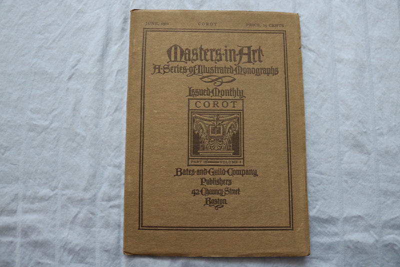 1901 JUNE MASTERS IN ART ILLUSTRATED MONOGRAPHS - JEAN BAPTISTE COROT - ST 5508K