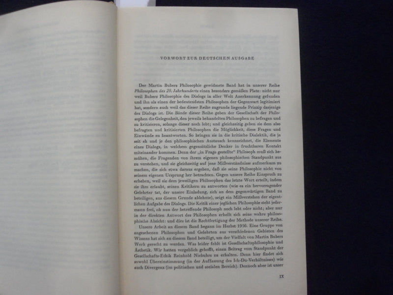1963 MARTIN BUBER HARDCOVER BOOK-PAUL SCHILPP/MAURICE FRIEDMAN- GERMAN - KD 9001