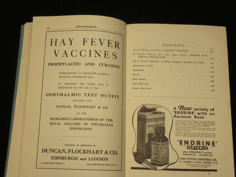 1942 APRIL & MAY EDINBURGH MEDICAL JOURNAL MAGAZINE LOT OF 2- WR 572E