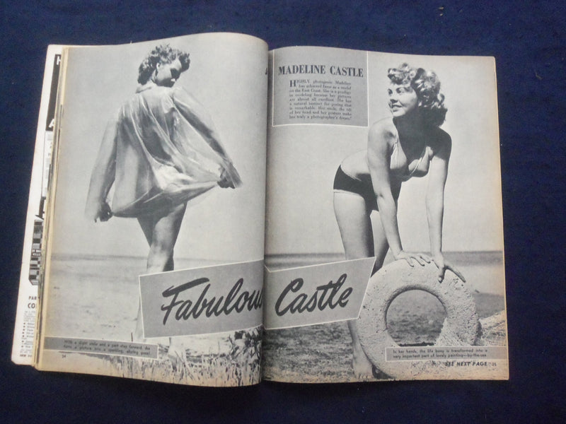 1952 APRIL PARIS MODELS MAGAZINE - MADELINE CASTEL COVER - SP 4780W