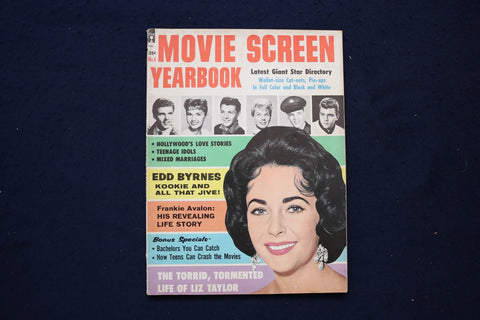 1959 MOVIE SCREEN YEARBOOK MAGAZINE - ELIZABETH TAYLOR COVER - E 18869