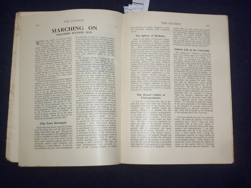 1938 FEB 1 THE STUDENT EDINBURGH UNIVERSITY MAGAZINE - JUBILEE NUMBER - J 9473