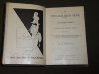 1916 THE CHICAGO BLUE BOOK - NAMES OF CHICAGO AND SUBURBAN TOWNS - KD 5138