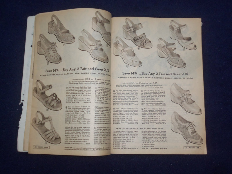 1954 MONTGOMERY WARD JUNE-JULY SALE BOOK CATALOG-SOFTCOVER -KANSAS CITY - J 9318