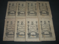 1877 HARPER'S MONTHLY MAGAZINE LOT OF 8 ISSUES - NICE ILLUSTRATIONS- WR 503