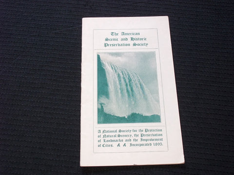 1900'S THE AMERICAN SCENIC AND HISTORIC PRESERVATION SOCIETY BOOK - J 7182