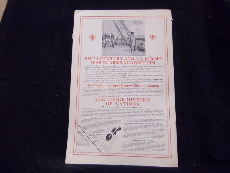 1914 OCTOBER 8 LESLIE'S WEEKLY MAGAZINE - GREAT PHOTOS & ADS - ST 1295