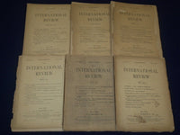 1879-1880 THE INTERNATIONAL REVIEW MAGAZINE LOT OF 21 - GREAT ARTICLES - O 1101