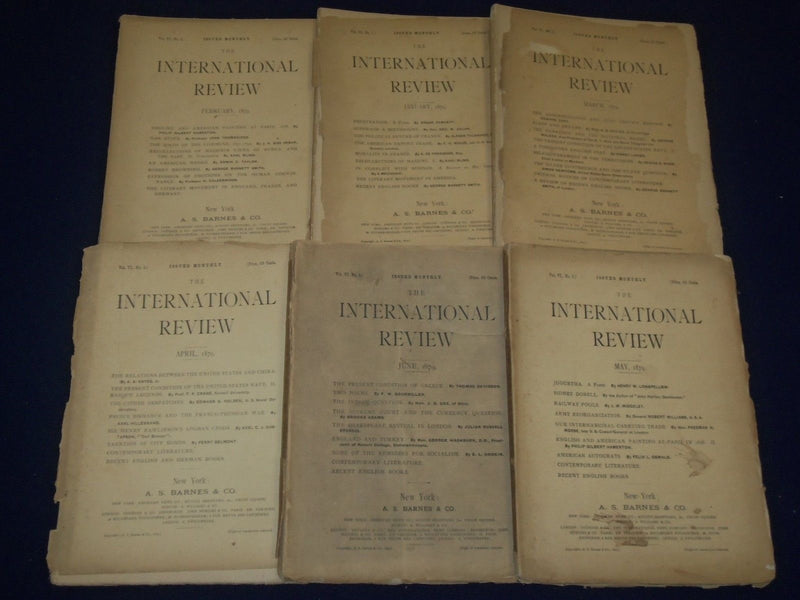 1879-1880 THE INTERNATIONAL REVIEW MAGAZINE LOT OF 21 - GREAT ARTICLES - O 1101