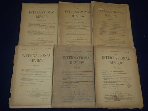 1879-1880 THE INTERNATIONAL REVIEW MAGAZINE LOT OF 21 - GREAT ARTICLES - O 1101