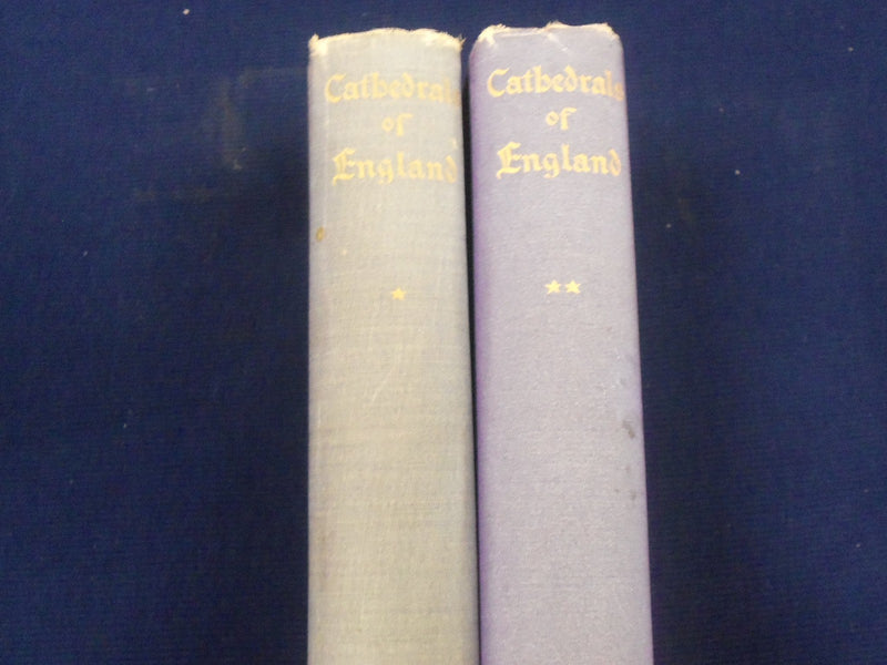 1898 THE CATHEDRALS OF ENGLAND BY FREDERICK FARRAR 1ST & 2ND SERIES - KD 3065