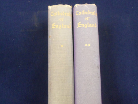 1898 THE CATHEDRALS OF ENGLAND BY FREDERICK FARRAR 1ST & 2ND SERIES - KD 3065