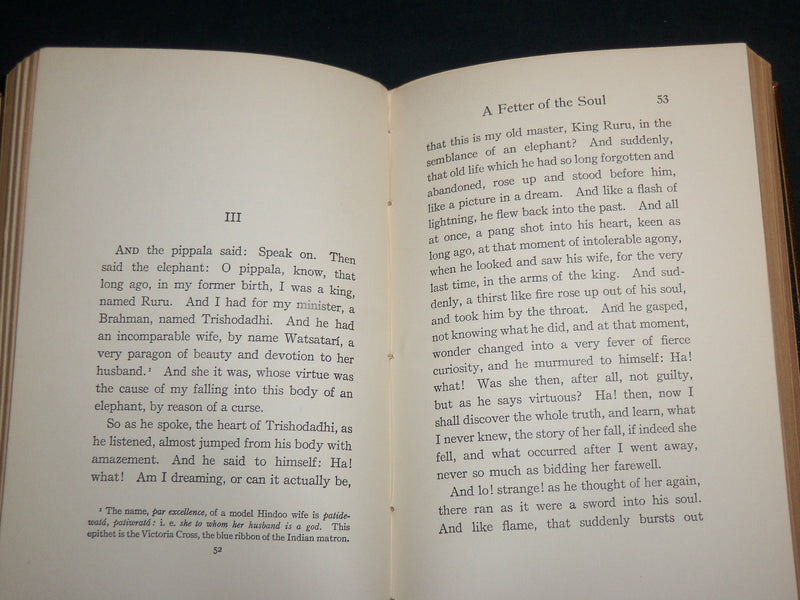 1911 THE ASHES OF A GOD HARDCOVER BOOK BY F. W. BAIN - 2ND PRINTING - KD 6687