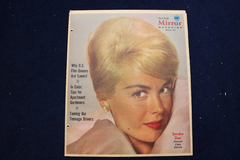 1963 JUNE 23 NY MIRROR MAGAZINE - SANDRA DEE COVER - E 22292