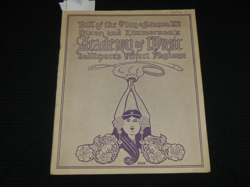 1908-1909 THE MELTING POT PROGRAM - BALTIMORE PERFECT PLAYHOUSE - J 6872