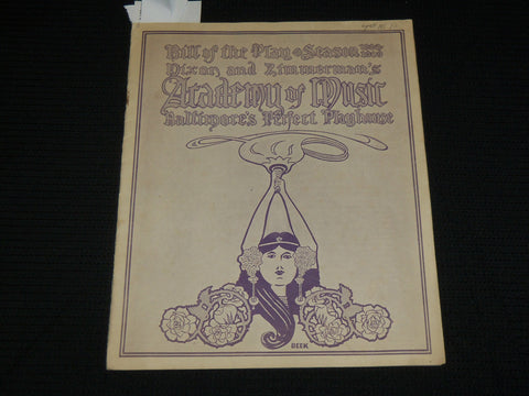 1908-1909 THE MELTING POT PROGRAM - BALTIMORE PERFECT PLAYHOUSE - J 6872