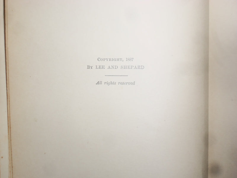 1887 HER FRIEND'S LOVER HARDCOVER BOOK BY SOPHIE MAY - AMERICAN GIRL'S - KD 9056