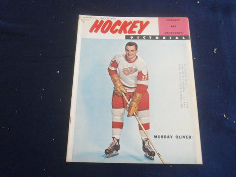 1961 JANUARY HOCKEY PICTORIAL MAGAZINE - MURRAY OLIVER COVER - ST 200L