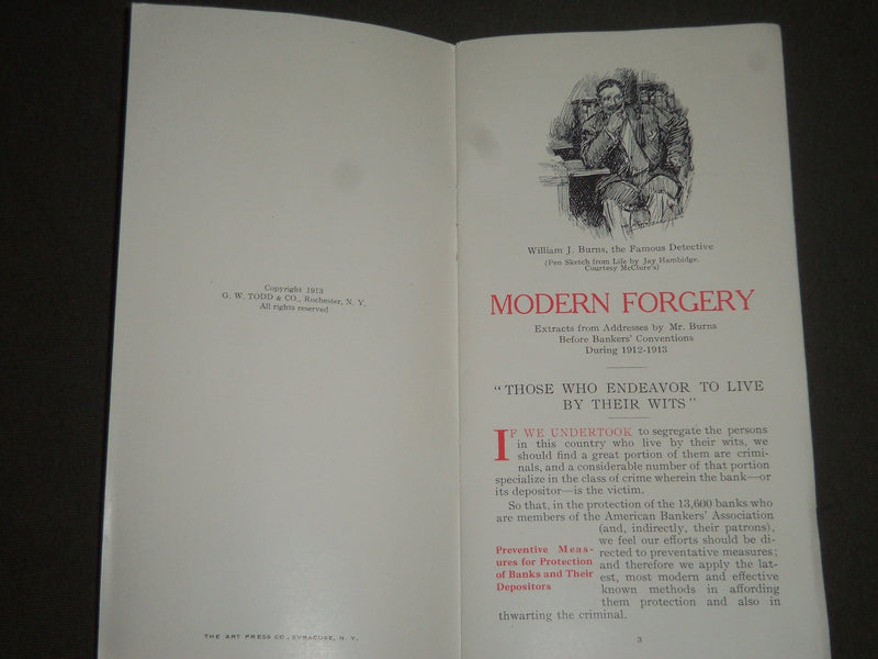 1913 WHAT BURNS SAYS MODERN FORGERY 4