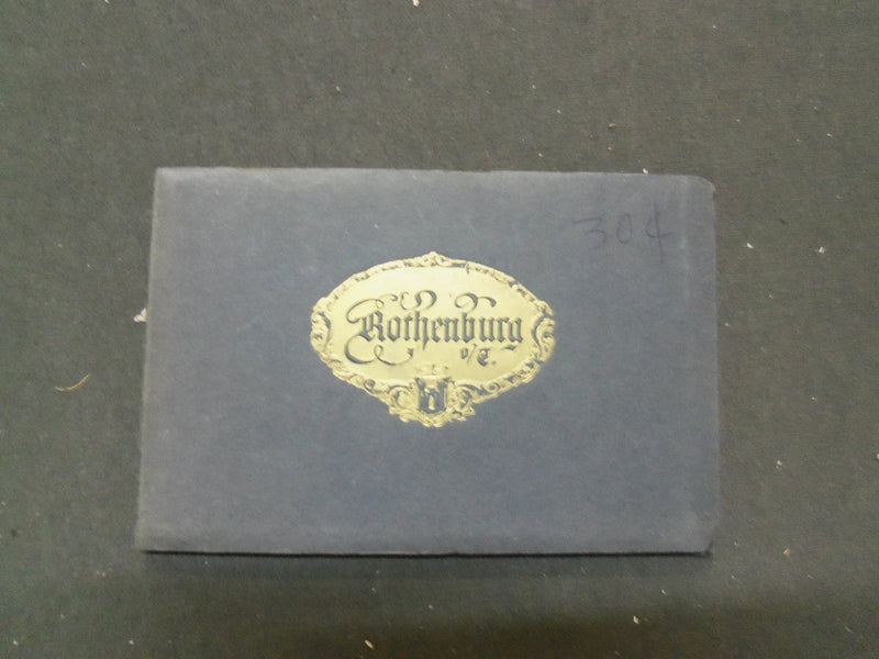 1900S ROTHENBURG POSTCARD BOOKLET - 10 POSTCARDS OF GERMAN SCENERY - J 5202