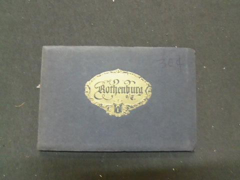 1900S ROTHENBURG POSTCARD BOOKLET - 10 POSTCARDS OF GERMAN SCENERY - J 5202