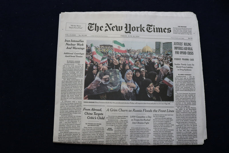 2024 JUNE 28 NEW YORK TIMES-JUSTICES' RULING IMPERILS AID DEAL FOR OPIOID CRISIS