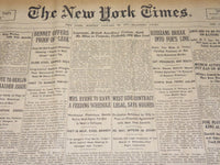 1917 JANUARY 29 NEW YORK TIMES - LAURENTIC BRITISH CRUISER SUNK - NT 8749