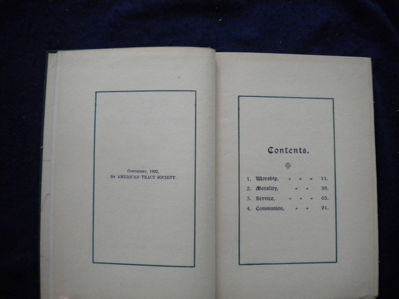 1902 THE SPIRITUAL LIFE HARDCOVER BOOK BY O. A. KINGSBURY - KD 8109